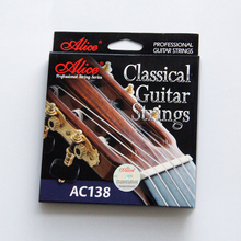 Струны для классической гитары Alice, профессиональные нейлоновые струны с кристаллами, аксессуары для гитары, 5 комплектов 2024 - купить недорого