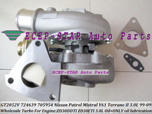 Refrigerado por aceite Turbo GT2052V 724639 de 705954, 724639-5006 turbocompresor para NISSAN patrulla Mistral Y61 Terrano II ZD30DDTI ZD30ETI 3.0L 2024 - compra barato
