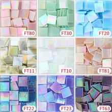 Mosaico de quartzo de fantasia, azulejo de vidro diferente, peças de 200g/68 peças, jardineira de vidro, mini vidro vito, fornecedor de material 2024 - compre barato