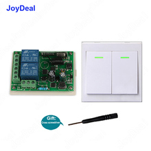 433Mhz 220V 2CH Wireless Led Lamp Remote Control Switch Relay Receiver Module & 2CH Remote Controls 86 Wall Panel RF Transmitter 2024 - buy cheap