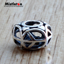 Mistletoe 925 Sterling Silver Designer Openwork Love Heart & Peace Charm Bead Fit European Bracelet Jewelry 2024 - buy cheap