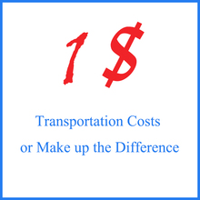 1 USD For Paying Extra Transportation Costs or Making Up the Difference 2024 - buy cheap