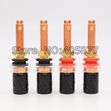 4pcs Viborg BP613 Pure Red Copper Hi-End Amplifier Speaker Terminal Binding Post 2024 - buy cheap