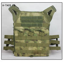 MOLLE vest carrier Airsoft vest carrier Paintball harness Molle Tactical vest with EVA inserts plates A-tacs FG 2024 - buy cheap