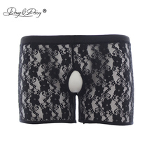 DAVYDAISY Men Sexy Panties Lace Floral Panties Open Crotch Transparent Porn Sexy Lingerie Exotic Briefs Male Underwear UN501 2024 - buy cheap