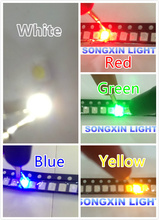 500 Uds SMD 3528 led Super brillante rojo/Verde/azul/amarillo/blanco/amarillo verde/ámbar, anaranjado/rosa/púrpura ultravioleta/azul hielo diodo de luz led 2024 - compra barato
