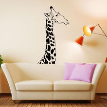 African mamífero animal girafa decalque da parede arte decoração adesivo de vinil adesivos de parede para crianças quarto berçário do bebê decalques meninos d691 2024 - compre barato