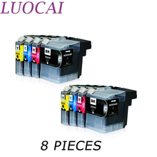 8 pieces LuoCai  LC539 LC535 LC539XL LC535XL LC 539 Compatible ink cartridges For brother DCP-J100  DCP-J105 MFC-J200 printers 2024 - buy cheap