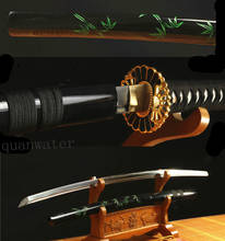 41 дюйм, 1095 глина из углеродистой стали, закаленный бамбук, японский самурайский меч, брикет 2024 - купить недорого