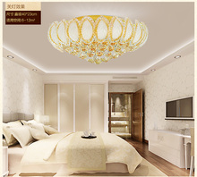 Round Bedroom Light Crystal lamp Simple Ceiling lamps Dining Room Living Room Study Lights Gold Lighting Fixtures led lighting 2024 - buy cheap