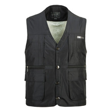 Winter Fleece Warm Vest For Men Multi Pocket Autumn Male Casual Sleeveless Jacket With Many Pocket Classic Gilet Thick Waistcoat 2024 - buy cheap