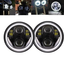 2Pcs 5.75" Led Headlights For Triumph Speed/Street Triple Thunderbird Rocket 3 45W White Halo For Motorcycles 2024 - buy cheap