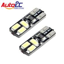 AutoEC W5W T10 6 LED SMD5630 Canbus No Error Car Turn Indicator Lamp Blue White Blue 500pcs #LB62 2024 - buy cheap