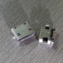 Micro usb tipo fêmea 5 pinos b, conector para telefone móvel, micro usb jack, soquete de carregamento de 5 pinos, 20 peças 2024 - compre barato