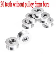 5pcs/lot 3D printer accessories 20teeth pulley wheel synchronous wheel driven wheel Perlin 2GT toothed gear bore 5mm (20-5) 2024 - buy cheap