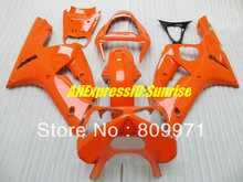 Kit de carenagem com molde de injeção para kawasaki ninja zx6r 636, 2003, 2004, zx, 6r, 5, 03, 04, laranja + presente 2024 - compre barato