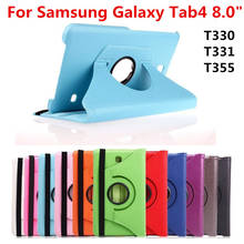 For Samsung Galaxy Tab 4 8.0 inch T330 T331 T335 SM-T331 SM-T330 SM-T335 Tab4 8" Tablet Case Bracket Flip Leather Cover 2024 - buy cheap