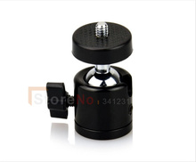 Mini metal 360 degree swivel +1/4" screw mount for DSLR camera tripod ball head ballhead Monopod all with 1/4" screw 2024 - buy cheap