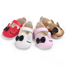 2019 New Spring new style baby moccasins cute bow style eye PU leather baby girl shoes nonslip soft sole fashion mary jane shoes 2024 - buy cheap