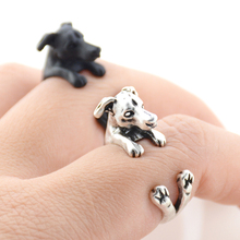 New Style Vintage Punk Greyhound Dog Lover Ring Men Anel Boho Brass Knuckle Animal Couple Rings For Women Girls Fashion Jewelry 2024 - buy cheap