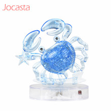 3D Crystal Puzzle with Flash Light DIY Cancer Constellation Model Toy Home Decoration Birthday Gift Puzzle Jigsaw Toys for Kids 2024 - buy cheap