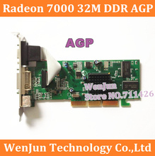 Free Shipping Brand New  ATI Radeon 7000 32M DDR VGA/DVI/TVO AGP VIDEO CARD in stock 2024 - buy cheap