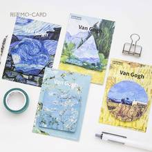 20 sets/1 lot Creative color of Van Gogh Memo Pad Sticky Notes  Escolar Papelaria School Supply Bookmark Notepad Label 2024 - buy cheap