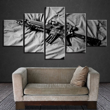 Canvas Home Decoration Wall Art Living Room HD Printing Poster 5 Pieces Gun Painting Framework Modern Abstract Pictures Artworks 2024 - buy cheap