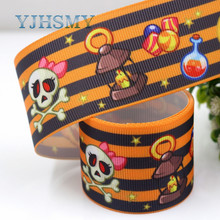 YJHSMY G-18914-1118,10 yards,38 mm Halloween Ribbons Thermal transfer Printed grosgrain,Gift wrapping DIY Handmade materials 2024 - buy cheap