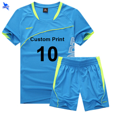 Conjunto de camisa de futebol 2019, kit pessoal respirável para adultos e crianças, personalização, uniforme, 2020 2024 - compre barato