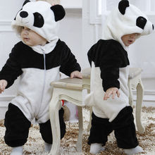 Pijama infantil quente de panda e animais, roupas de dormir grossas para crianças pequenas, meninos e meninas, 2019 2024 - compre barato