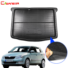 Bandeja para maletero de marca Cawanerl para coche, estera para maletero, equipaje, Alfombra de barro, para Skoda Fabia (NJ), Hatchback 2015, 2016, 2017, 2018 2024 - compra barato