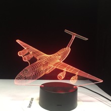 War Plane Fighter-Aircraft 3D Night Lights Table lamp Multi Colors Military Jet Plane with USB Power Decor Gift 2024 - buy cheap