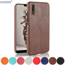 For Huawei P20 Hard PC Bumper Case EML-L09 EML-L29 EML-L29C EML-L22 Crocodile Skin Texture Frame Cover EML L29 L29 L29C Funda 2024 - buy cheap