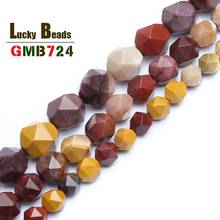 Wholesale Natural Stone Beads Faceted Mookaite Round Beads For Making Jewelry 15Inch 6/8/10mm Beads Diy Bracelet 2024 - buy cheap