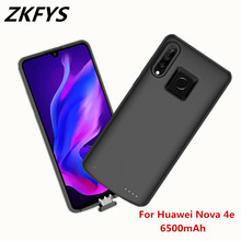 ZKFYS 6500mAh Portable High Quality Power Bank Battery Cover For Huawei Nova 4e Ultra Thin Shockproof Back Clip Battery Case 2024 - buy cheap