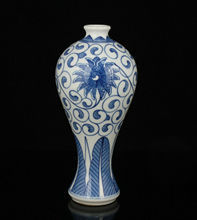 Exquisite China Old Hand-painted Jingdezhen Blue And White Porcelain Vase 2024 - buy cheap