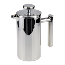 Cafeteira de chá, máquina de café e chá de parede dupla de aço inoxidável com filtro, 350ml 2024 - compre barato
