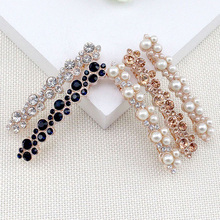 6 Piece Women New Fashion Korean Crystal Rhinestone Hair Barrette Clip Pearl Hairpin Girls Hair Jewelry Accessories 2024 - buy cheap