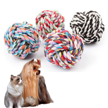 Pet Dog Rope Toy Puppy Chew Toys Teeth Cleaning Playing Ball Bite Resist Training Interactive Cotton Toys 2024 - buy cheap