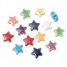 DoreenBeads Ceramics Beads Star Mixed About 15.0mm x 15.0mm,Hole:Approx 2.7mm,10 PCs from yiwu 2024 - buy cheap