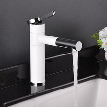 Bathroom Basin Faucet 360 Degree Rotate Sink Mixer Tap Deck Mounted Swivel Spout Single Handle Hot and Cold Water Faucet 2024 - buy cheap