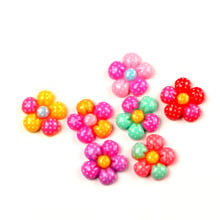 50Pcs Mixed Flower Resin Decoration Crafts Beads Flatback Cabochon Scrapbook Kawaii DIY Embellishments Accessories Buttons 2024 - buy cheap