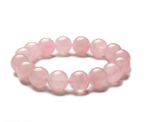 Natural Pink Rose Quart Bracelet Women Stone Mala Beads Charms Meditation Ethnic Handmade Stretch Jewelry for Women 2024 - buy cheap