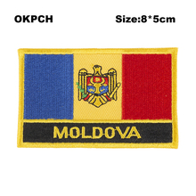 Patch patch para tecido bordado da bandeira da moldade, adesivo personalizado para roupas diy com cabeçote de ferro 2024 - compre barato