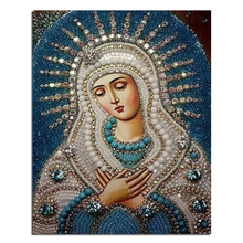 Синий mother of prayer 40x50 Diy Алмазная вышивка крестиком Алмазная картина Алмазная мозаика наборы картина Стразы 2024 - купить недорого