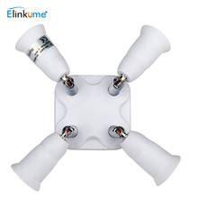 Elinkume Lamp Base Lamp Holder Converter 360 Degrees Flexible E26/E27 Extended E26/E27 1 to3 / 1 to 4 Adjustable Socket Splitter 2024 - buy cheap