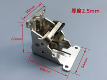 Best quality hinges the folding table legs of furniture hardware hinge connector accessories table flap 90 silver lock 2024 - buy cheap