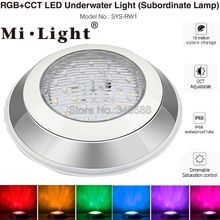 Mi.Light-Luz LED subacuática de 12W, RGB + CCT, DC24V, IP68, lámpara inferior impermeable, funciona con control remoto de SYS-RW1 2024 - compra barato