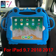 Shockproof Foam Shockproof Case for IPad 9.7 2017 2018 EVA Stand Kids Safe Silicone Cover for A1822 A1893 with Pencil Holder 2024 - buy cheap